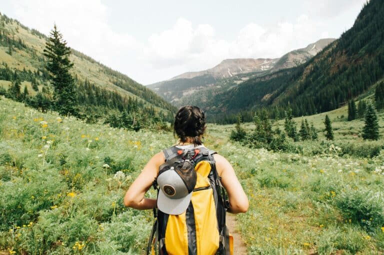 Girl having adventures