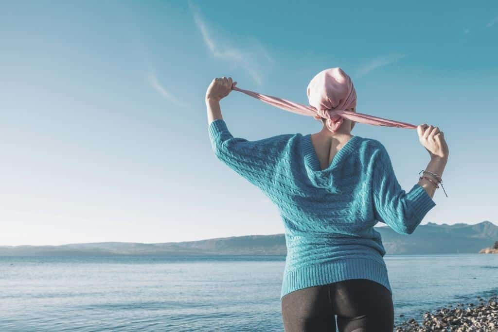 woman enjoying under the sun